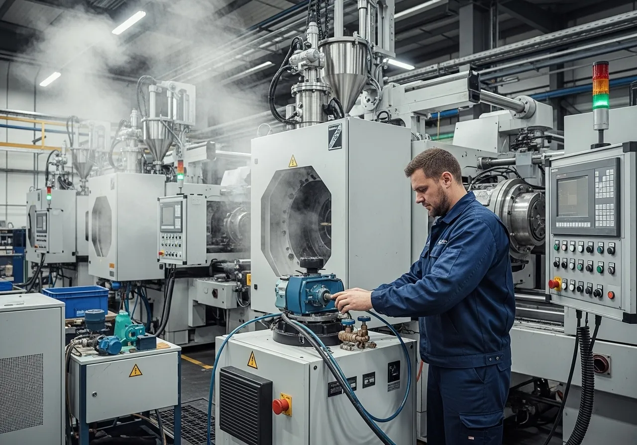 panne refroidisseur plasturgie, arrêt production injection, dépannage groupe eau glacée plastique, technicien maintenance froid industriel 77