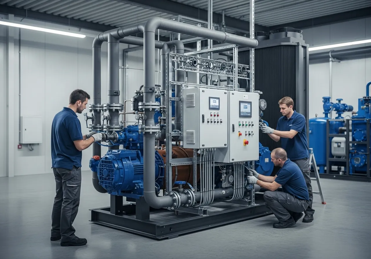 installation refroidisseur eau glacée, solution industrielle de froid, groupe frigorifique professionnel 77, INDUSFROID Meaux Coulommiers