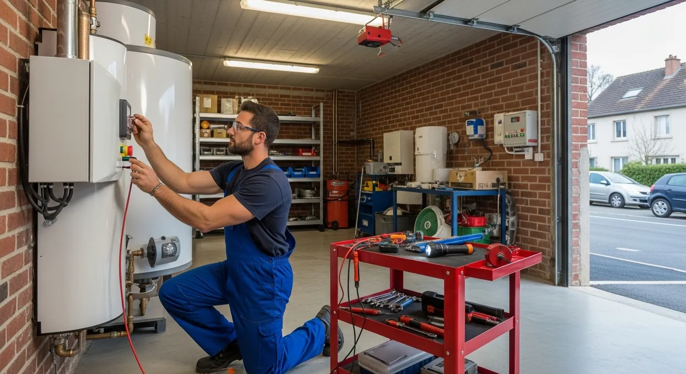 installateur Indusfroid pour ballon thermodynamique à Coulommiers, pose chauffe-eau thermodynamique Seine-et-Marne, technicien Indusfroid en intervention, devis gratuit installation ballon thermodynamique Coulommiers