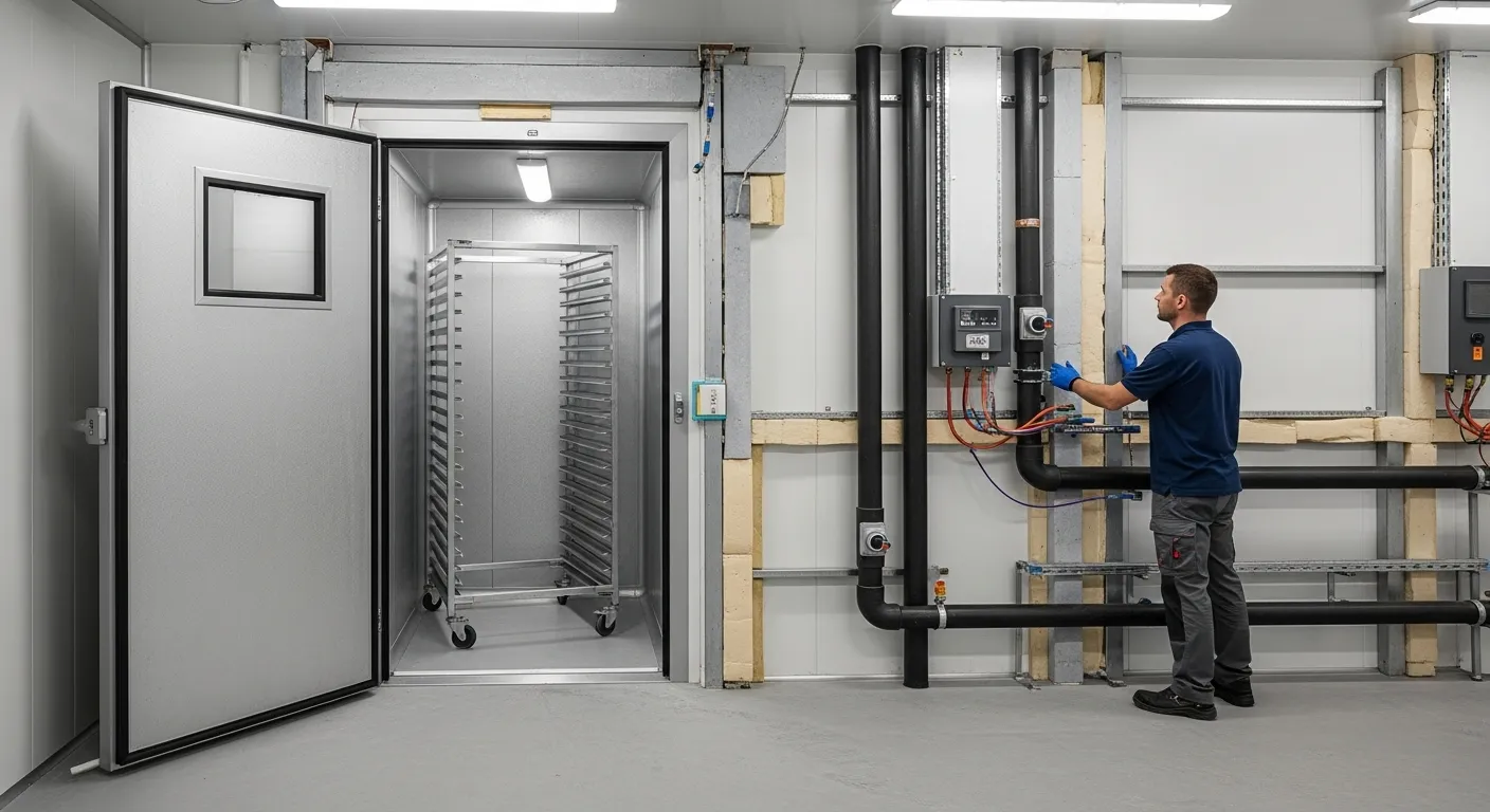 installation chambre froide, chambre froide positive, chambre froide négative, réfrigération professionnelle 77, frigoriste Meaux Coulommiers