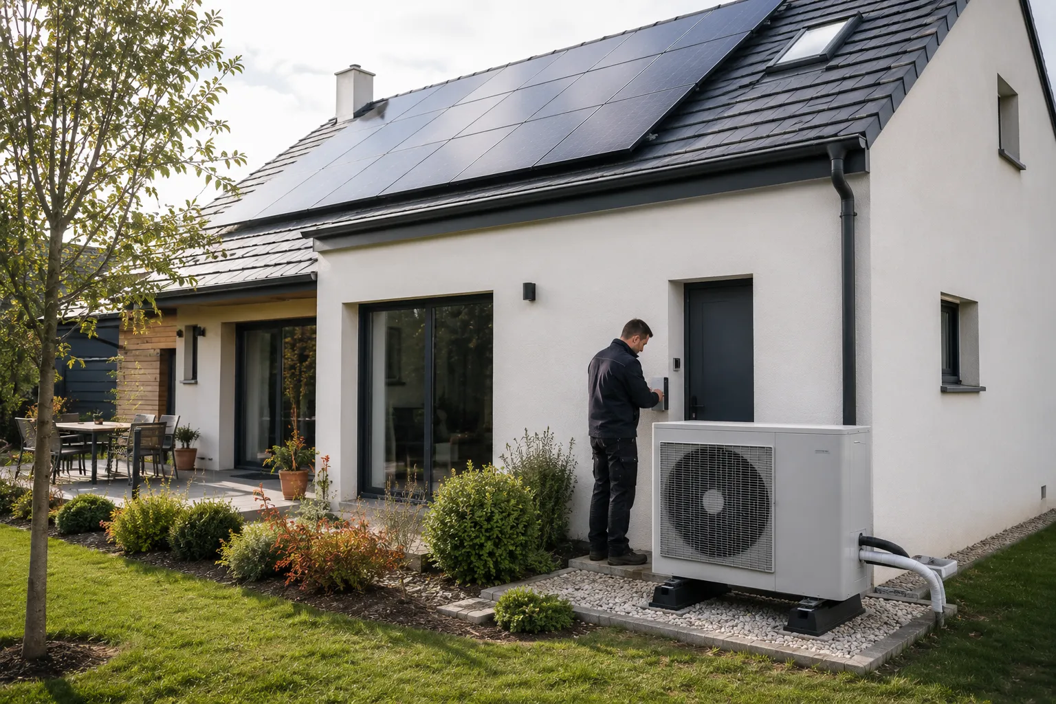 Peut-on associer une pompe à chaleur à des panneaux photovoltaïques ?